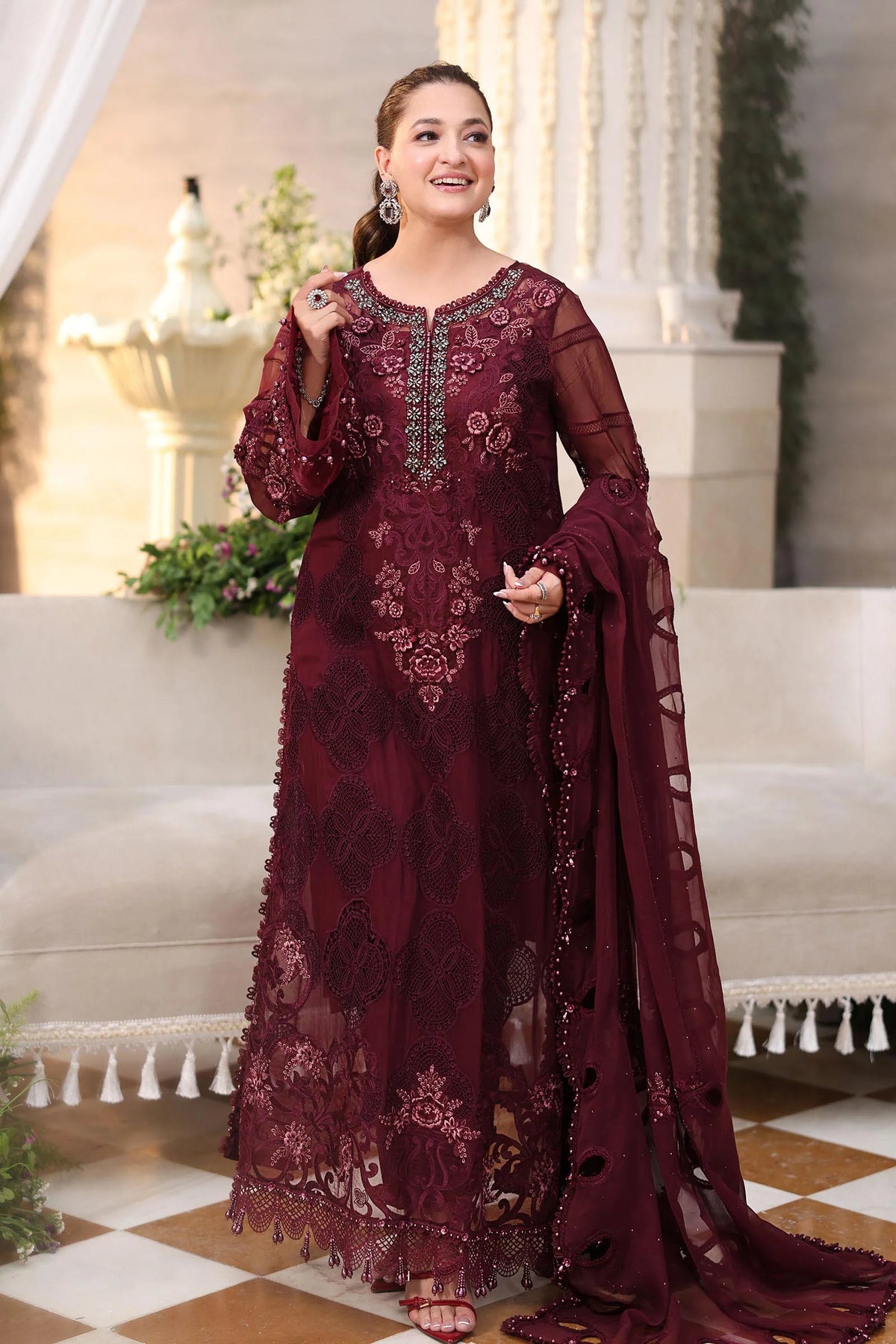 Maria B- Chiffon 108 (unstitched)