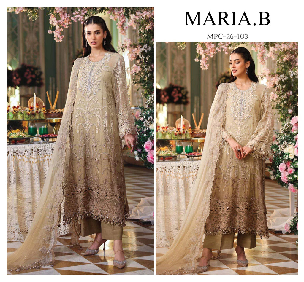 Maria B- Chiffon 103  (unstitched)