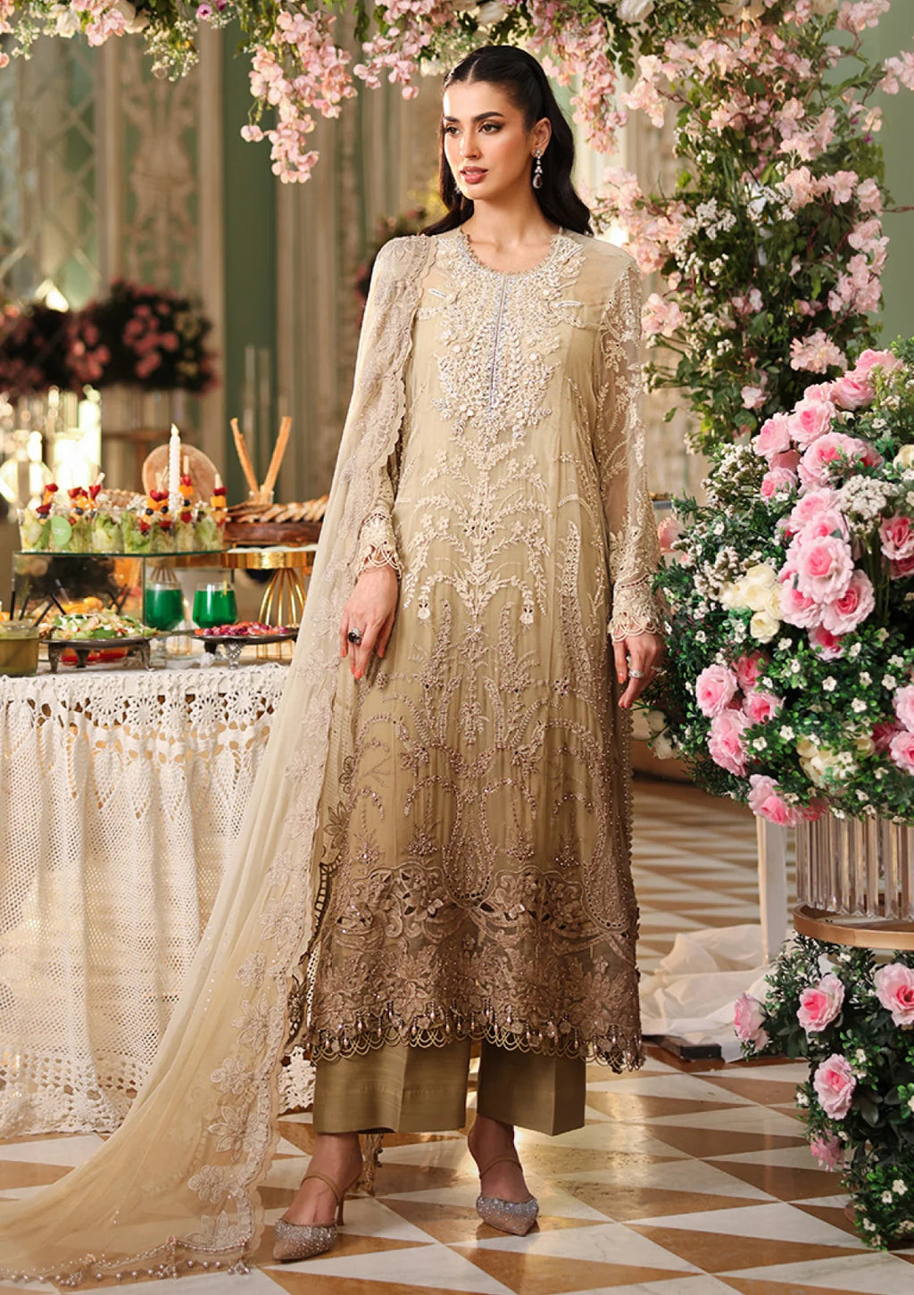 Maria B- Chiffon 103  (unstitched)