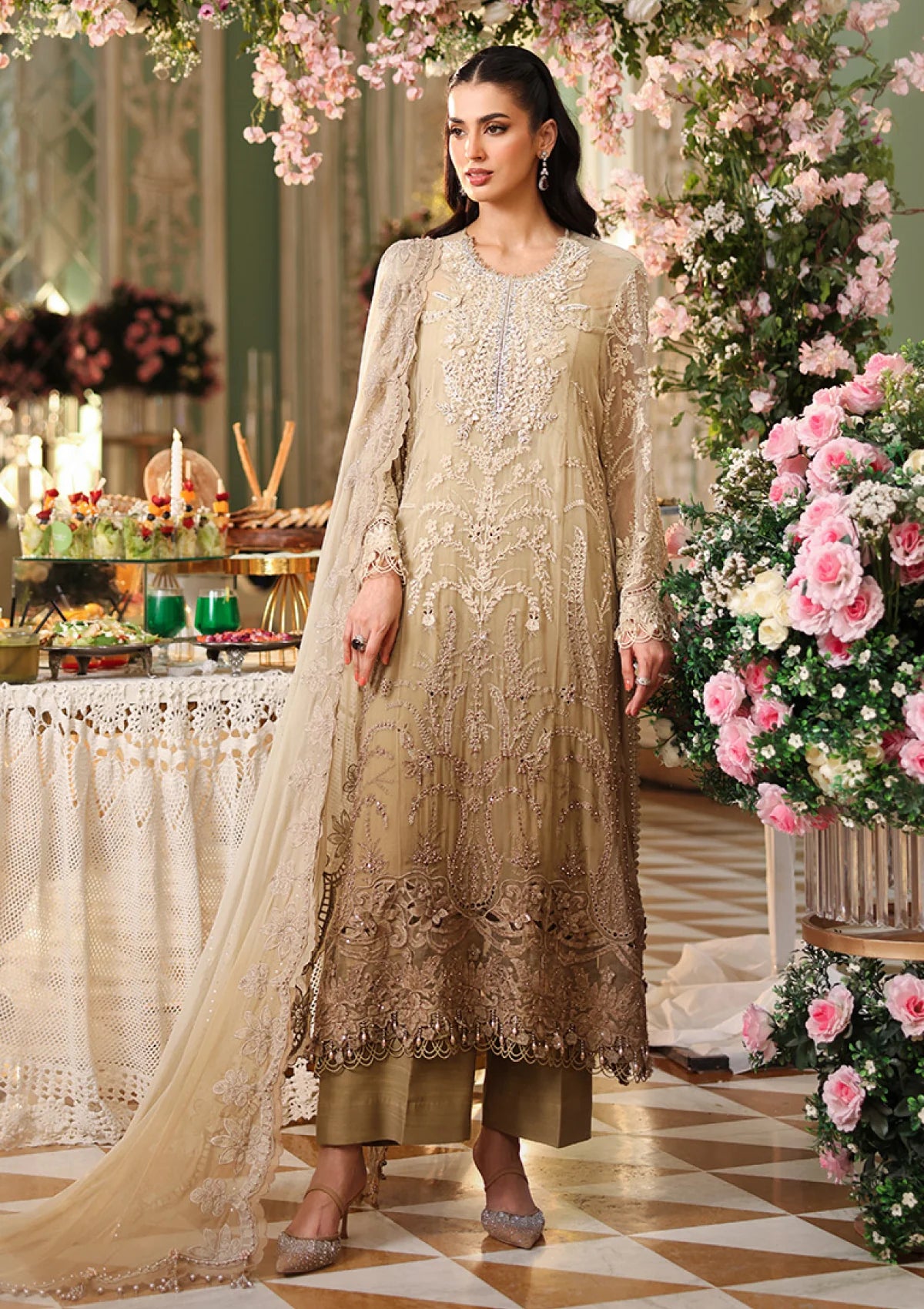 Maria B- Chiffon 103  (unstitched)